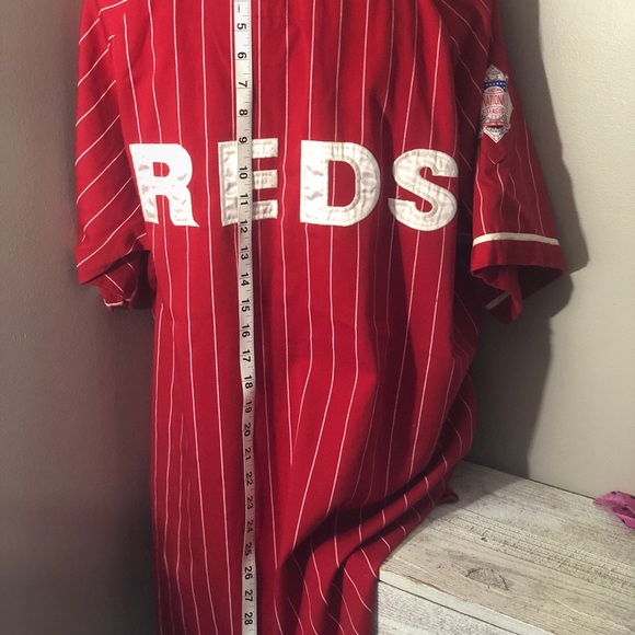 Vintage Cincinnati Reds Jersey XL Pin Striped - Picture 4 of 5